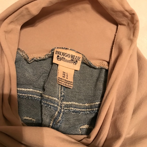 Maternity Indigo Blue Cropped Jeans - Picture 5 of 5